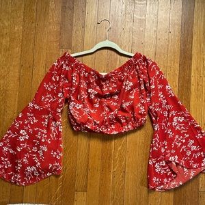 Off the shoulder blouse